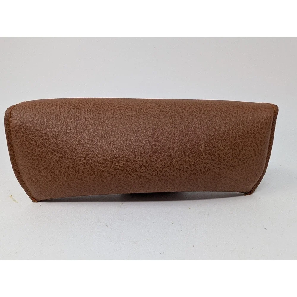 Ray-Ban Brown Hard Case To Fit Sunglasses Faux Leather Snap Flip Top Adult